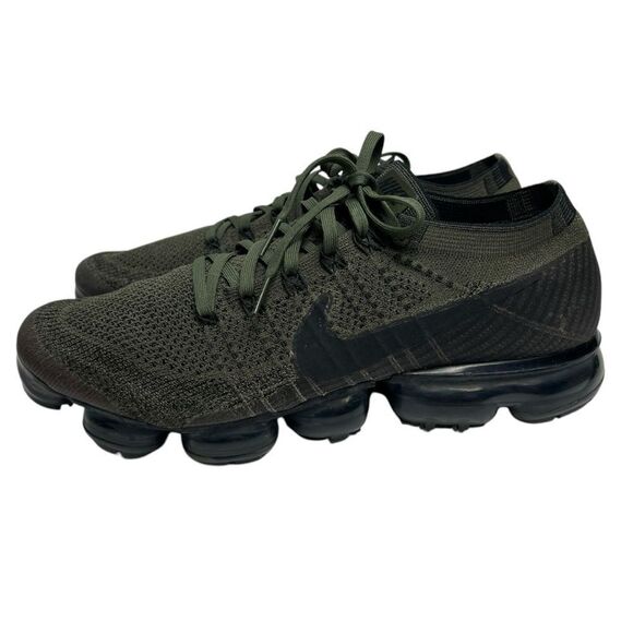 Nike Vapormax Flyknit Cargo Khaki Olive Green Black Running Shoe Men’s 11.5 US